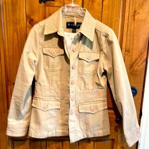 Reaction Kenneth Cole beige/tan Jean Jacket.